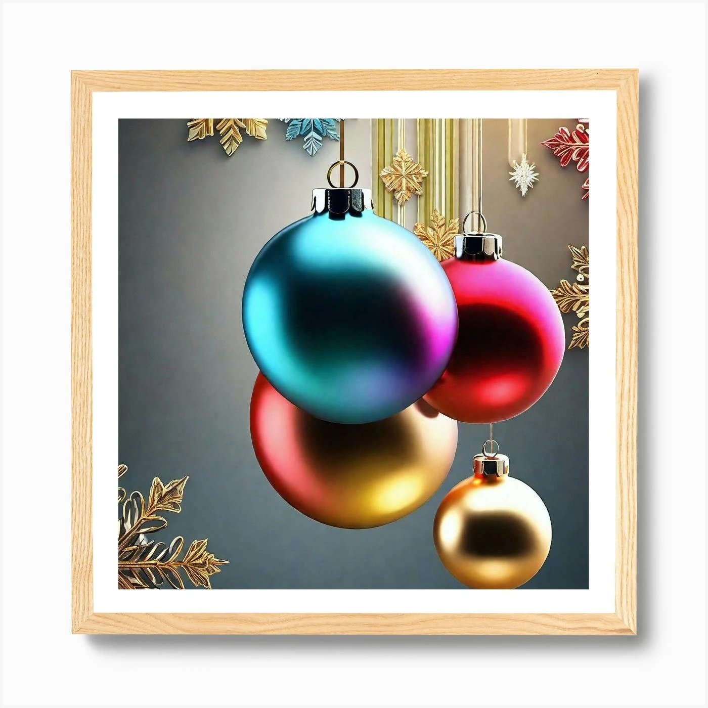 Christmas Ornaments 119 Art Print 7 Christmas Ornaments 119 Art Print - Image 5