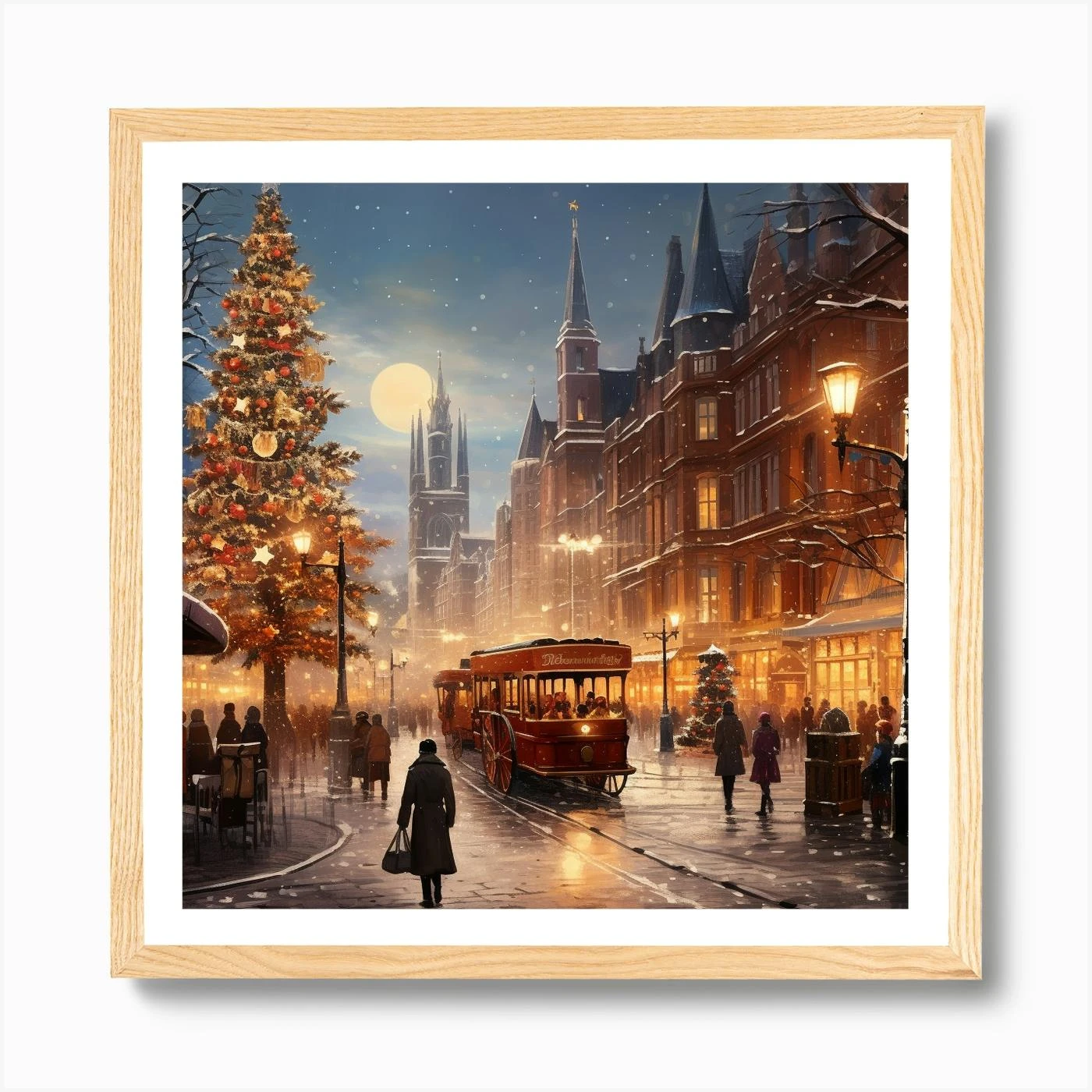 Christmas Eve In The City Art Print 7 Christmas Eve In The City Art Print - Image 5