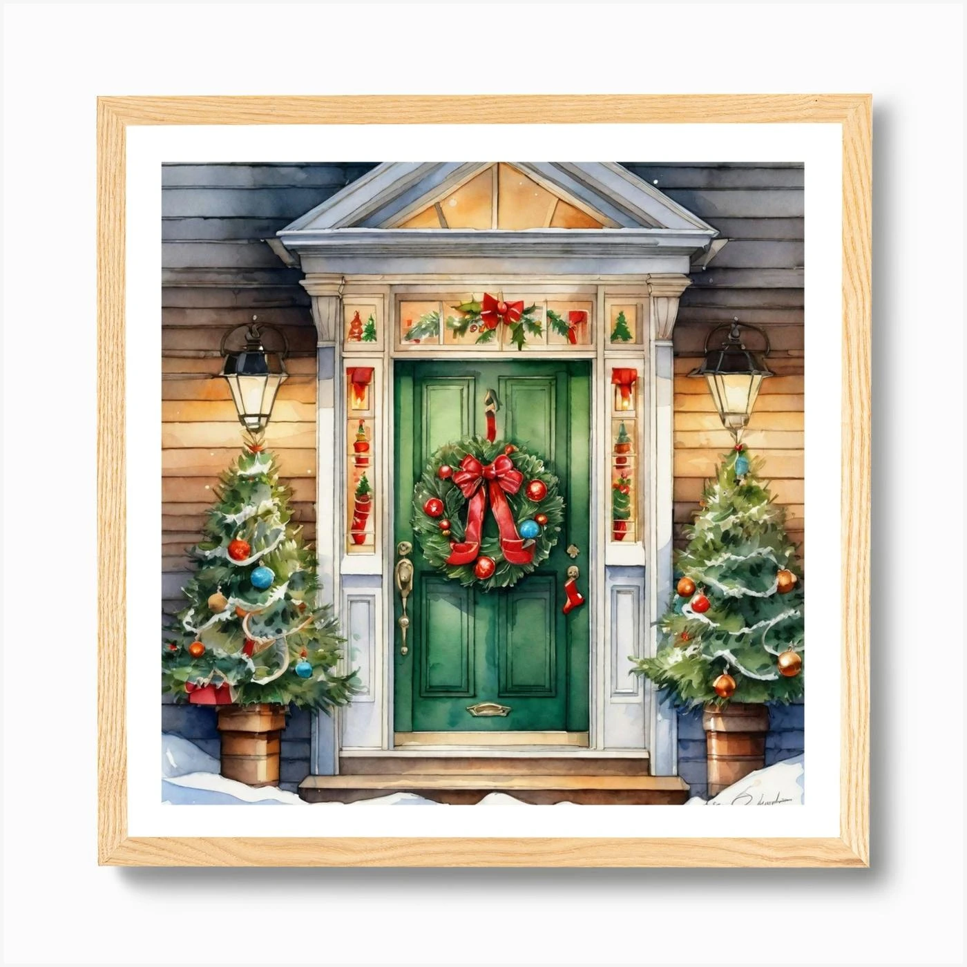 Christmas Door 190 Art Print 7 Christmas Door 190 Art Print - Image 5