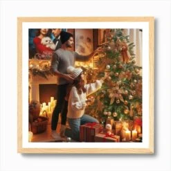 Couple Decorating Christmas Tree Art Print 12 Couple Decorating Christmas Tree Art Print -Xmas Gifts Hub m2Fgen2Fart print square framed oak2Faec2dca9 1cc4 4478 8b8f db42f6c7361c