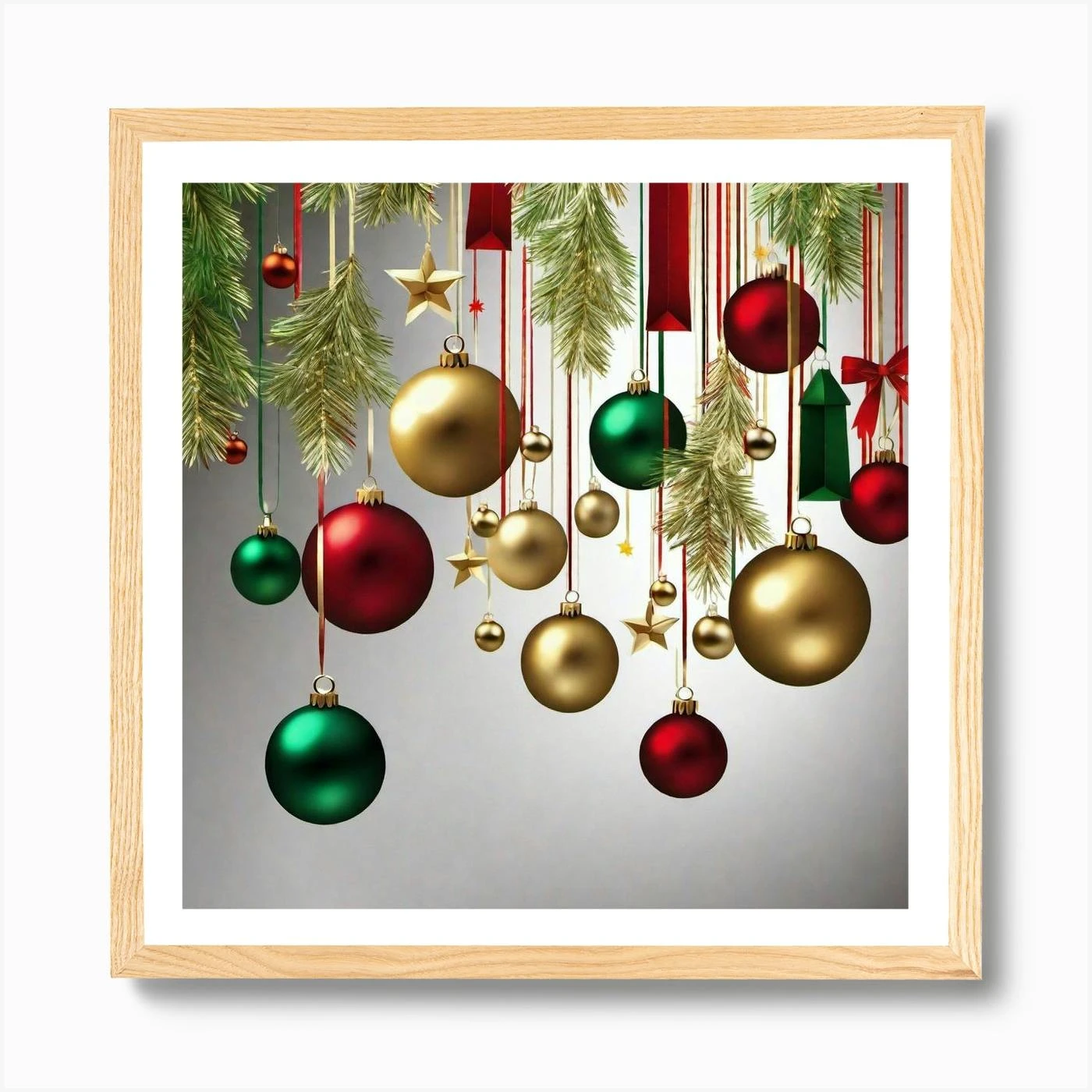 Christmas Tree Ornaments 1 Art Print 7 Christmas Tree Ornaments 1 Art Print - Image 5
