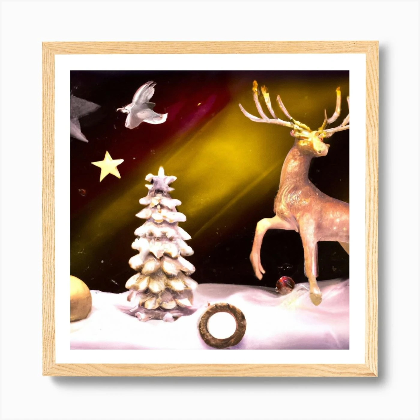 Christmas Reindeer 001 1 Art Print 7 Christmas Reindeer 001 1 Art Print - Image 5