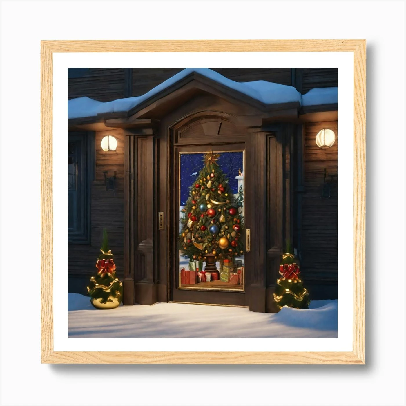 Christmas Door 70 Art Print 7 Christmas Door 70 Art Print - Image 5