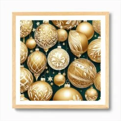 Christmas Ornaments 3 Art Print -Xmas Gifts Hub m2Fgen2Fart print square framed oak2Fb6283ef7 a156 486f b3d8 702493c2d736