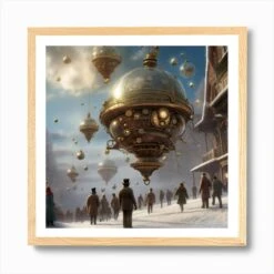 Christmas Wonder Art Print -Xmas Gifts Hub m2Fgen2Fart print square framed oak2Fbb75aab4 8984 48bd a028 5e555609b24e