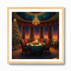 Christmas Dining Room 8 Art Print 12 Christmas Dining Room 8 Art Print -Xmas Gifts Hub m2Fgen2Fart print square framed oak2Fcc774aab d23f 4fc1 9f6f 2f4bcf02d9e4