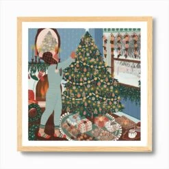 Christmas Tree Square Art Print -Xmas Gifts Hub m2Fgen2Fart print square framed oak2Fcf2930b4 95ef 46be a523 3283c41f7fa5