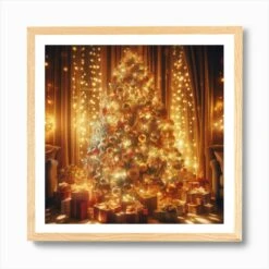 Christmas 35 Art Print -Xmas Gifts Hub m2Fgen2Fart print square framed oak2Fd335748d 2c54 474d 8adb 66c493a49541