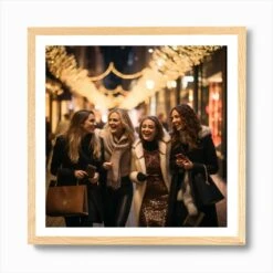 Luxury Christmas Shopping In Amsterdam 2 Art Print -Xmas Gifts Hub m2Fgen2Fart print square framed oak2Fe722c8be caf1 4d55 9cb2 23e747d0996f