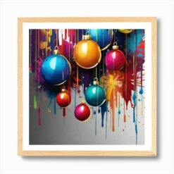 Christmas Splatters Art Print 12 Christmas Splatters Art Print -Xmas Gifts Hub m2Fgen2Fart print square framed oak2Fef78a45e 6703 410d a379 393714c3274f