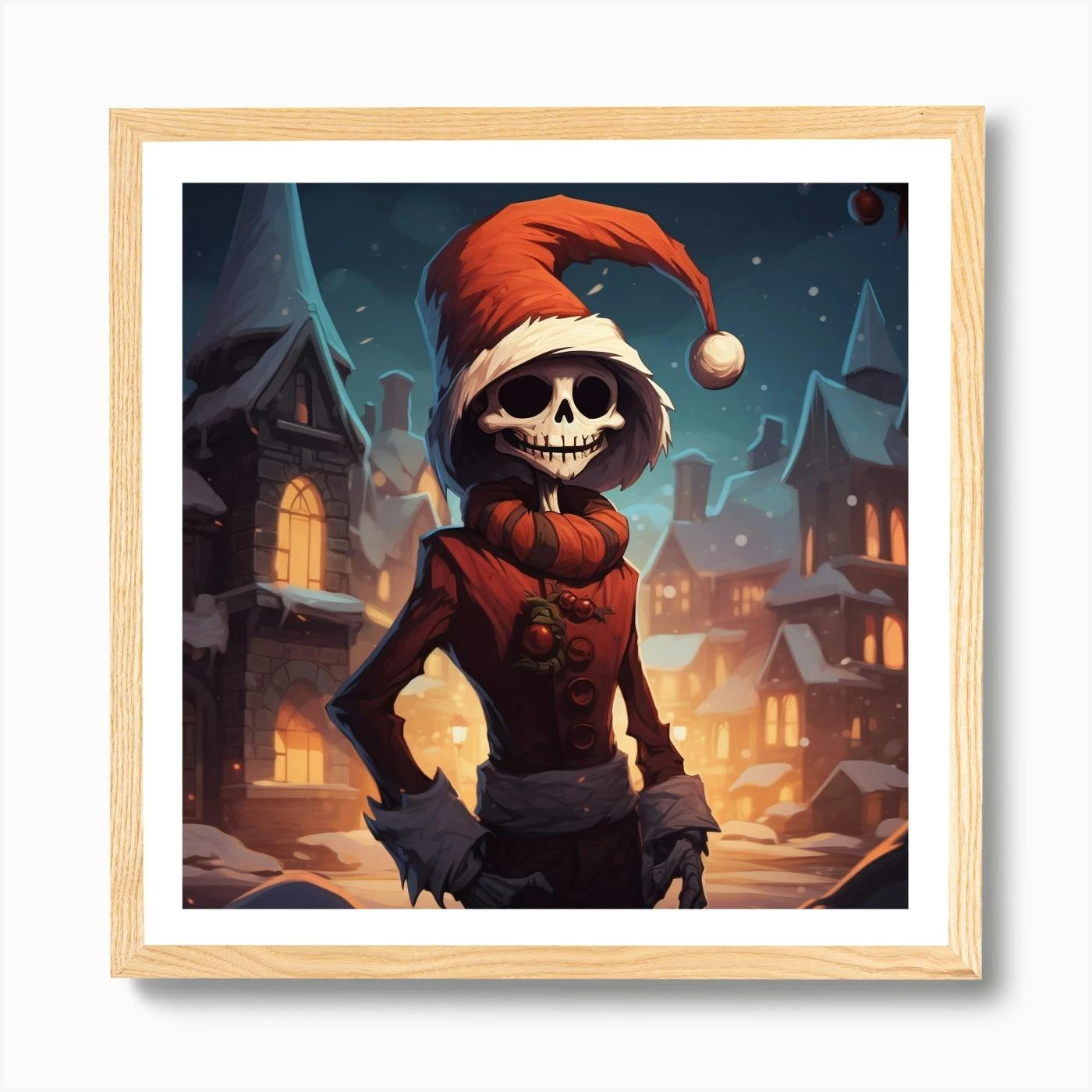 Merry Christmas! Christmas Skeleton 7 Art Print 7 Merry Christmas! Christmas Skeleton 7 Art Print - Image 5