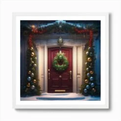 Christmas Door 99 Art Print 11 Christmas Door 99 Art Print -Xmas Gifts Hub m2Fgen2Fart print square framed white2F0654765b 4dfd 41f6 9342 b4e329a4a135