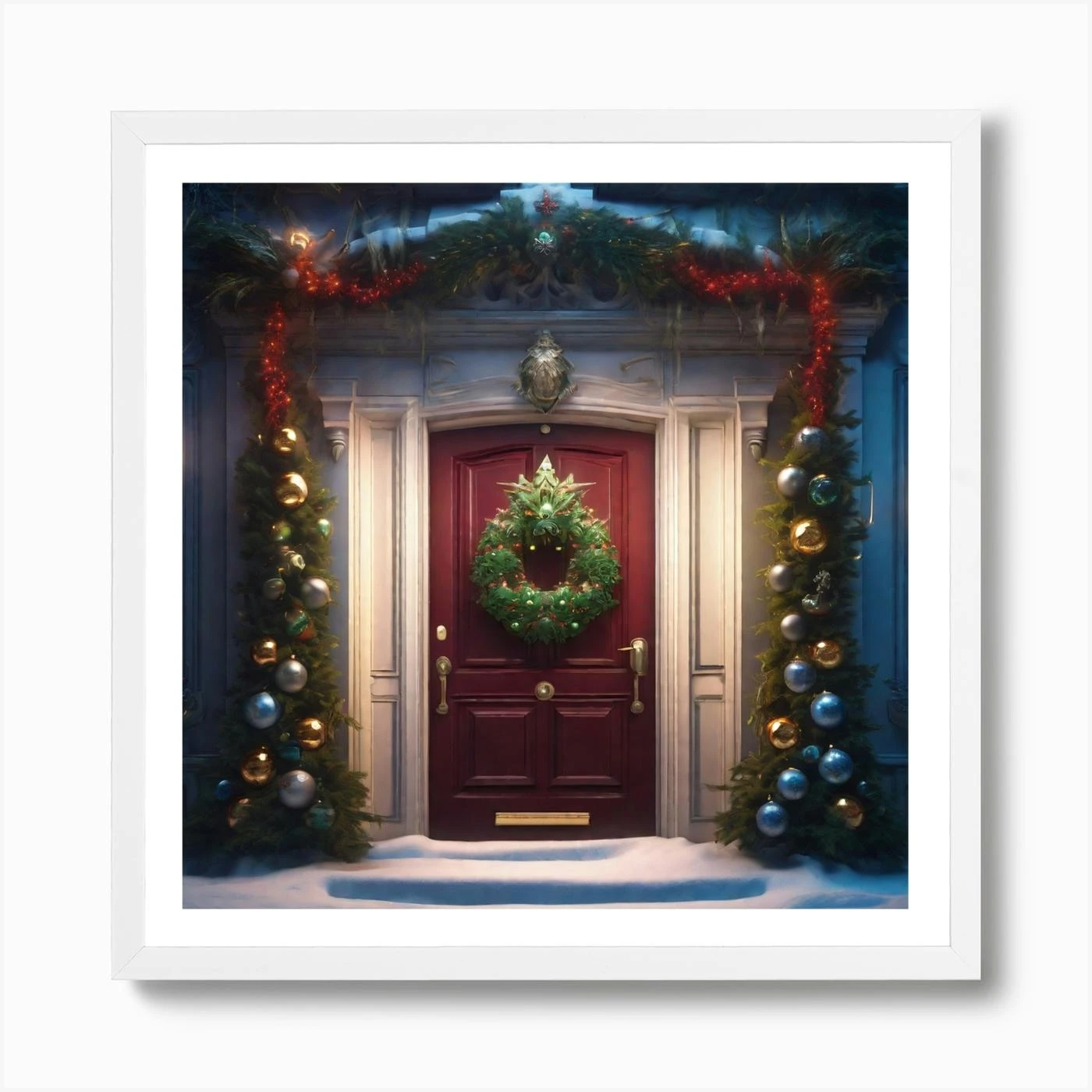 Christmas Door 99 Art Print 6 Christmas Door 99 Art Print - Image 4
