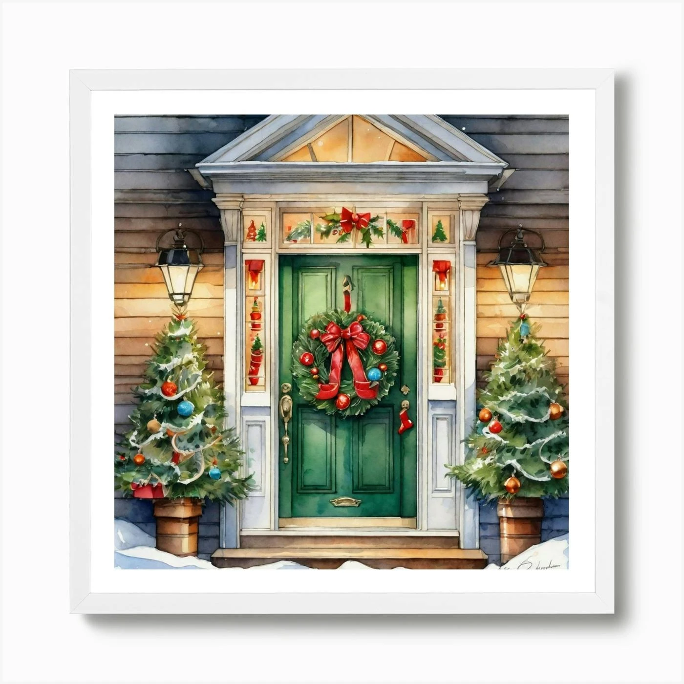 Christmas Door 190 Art Print 6 Christmas Door 190 Art Print - Image 4