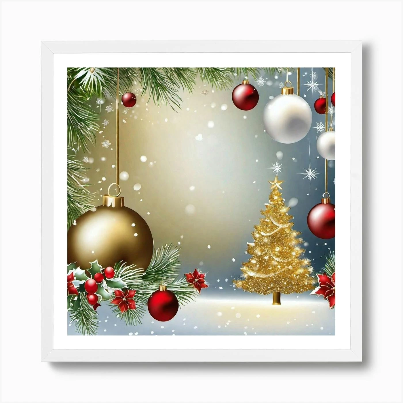 Christmas Background 25 Art Print 6 Christmas Background 25 Art Print - Image 4
