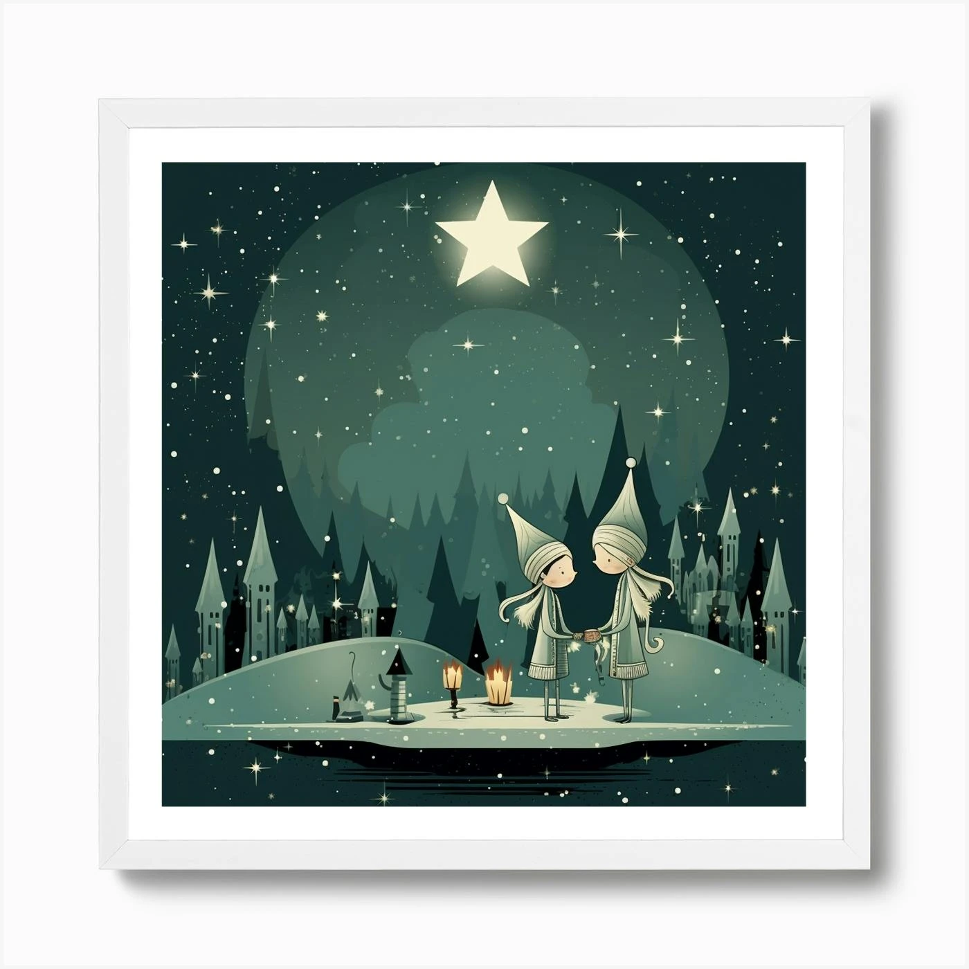 Christmas Elves Art Print 6 Christmas Elves Art Print - Image 4