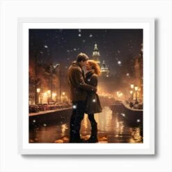 Romantic Christmas Scene In Amsterdam 2 Art Print 11 Romantic Christmas Scene In Amsterdam 2 Art Print -Xmas Gifts Hub m2Fgen2Fart print square framed white2F20825826 fccd 43da bc93 3659e62d7940
