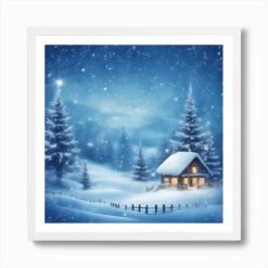 Adams® Christmas Landscape Art Art Print -Xmas Gifts Hub m2Fgen2Fart print square framed white2F23a48c15 e0c2 4455 a2ed ebc0bbe5d8bf