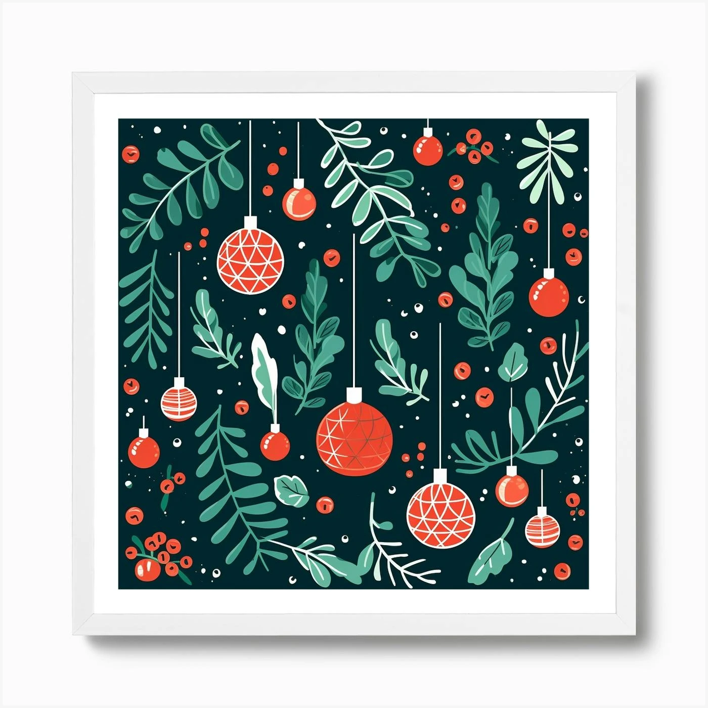 Christmas Ornaments 6 Art Print 6 Christmas Ornaments 6 Art Print - Image 4