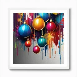 Christmas Splatters Art Print 11 Christmas Splatters Art Print -Xmas Gifts Hub m2Fgen2Fart print square framed white2F307034c1 c829 4067 8cae 32a3934d1203