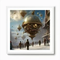 Christmas Wonder Art Print -Xmas Gifts Hub m2Fgen2Fart print square framed white2F42b6a27d 792f 44ad 82a9 c11757c3dcc9