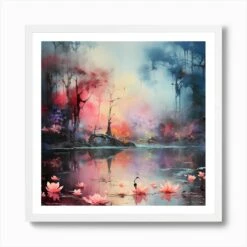 Christmas Carols, Monet-Style Art Print -Xmas Gifts Hub m2Fgen2Fart print square framed white2F4617666d e274 4b7b 96cb 513ad288fdbc