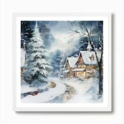 Christmas Easel Whirlwind Art Print -Xmas Gifts Hub m2Fgen2Fart print square framed white2F4cd649df 1cfe 4ed4 91cd 7ae64b24a5c1