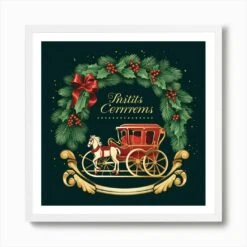 Christmas Wreath 2 Art Print 11 Christmas Wreath 2 Art Print -Xmas Gifts Hub m2Fgen2Fart print square framed white2F62177c07 ada9 42b9 b0c3 084aadc6f735
