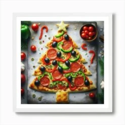 Oh Christmas Tree Pizza Art Print 11 Oh Christmas Tree Pizza Art Print -Xmas Gifts Hub m2Fgen2Fart print square framed white2F62e5f286 5cc1 4a03 a682 dad402a603b1