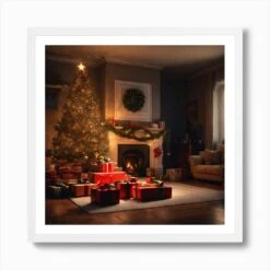 Christmas Tree In The Living Room 73 Art Print 11 Christmas Tree In The Living Room 73 Art Print -Xmas Gifts Hub m2Fgen2Fart print square framed white2F683cbcc0 f838 4636 9ba1 d0f7cbfda7fc