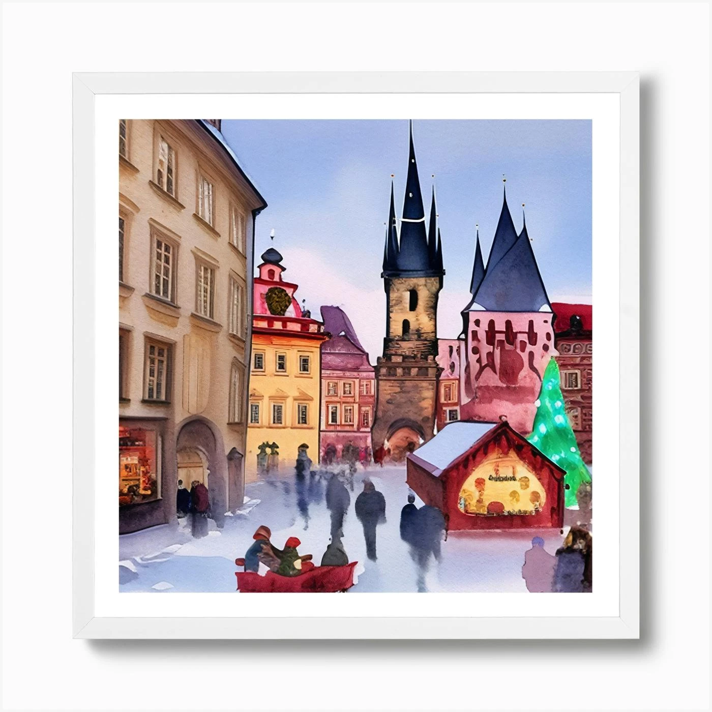 Christmas In Prague Praha Czech Republic 1 Art Print 6 Christmas In Prague Praha Czech Republic 1 Art Print - Image 4