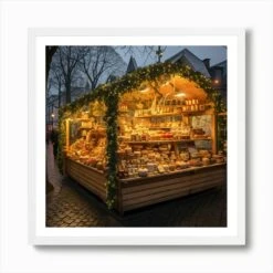 Amsterdam Cheese Market Christmas Special 2 Art Print -Xmas Gifts Hub m2Fgen2Fart print square framed white2F81716c8d 0a34 4b0c 84d6 69b7b3bb50f8