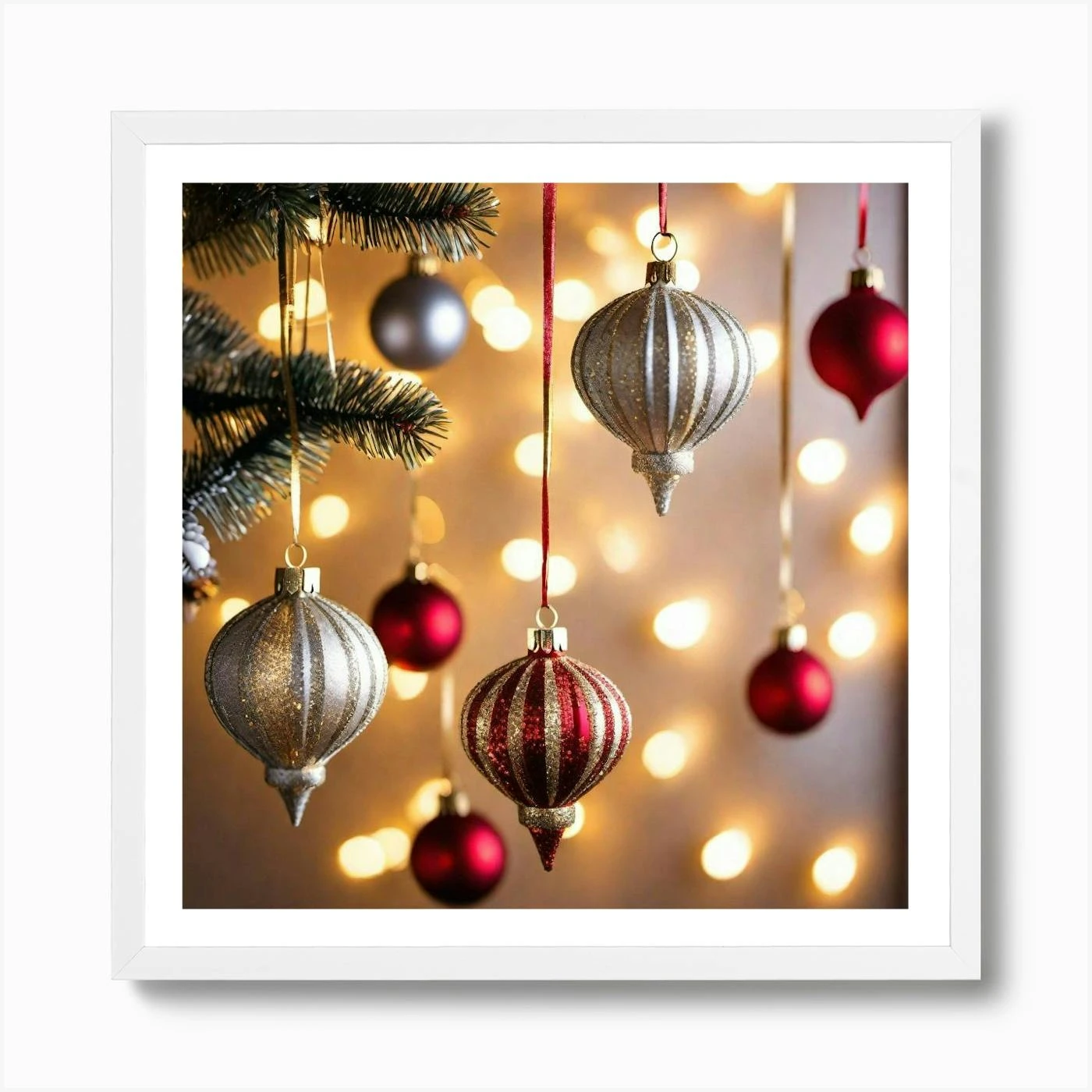 Christmas Ornaments 66 Art Print 6 Christmas Ornaments 66 Art Print - Image 4