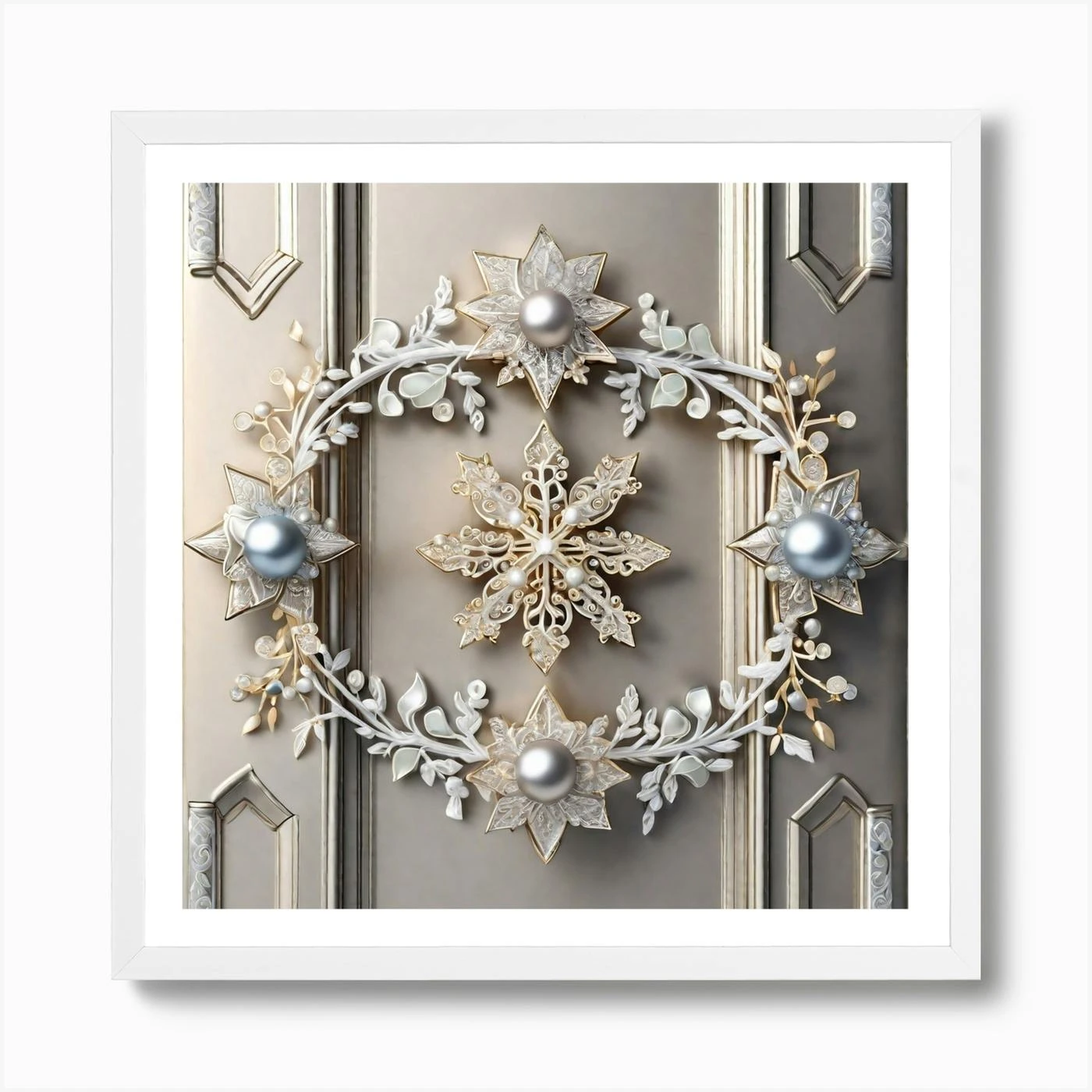 Christmas Decoration On Home Door Miki Asai Macro Photography Close Up Hyper Detailed Trending O (5) Art Print 6 Christmas Decoration On Home Door Miki Asai Macro Photography Close Up Hyper Detailed Trending O (5) Art Print - Image 4