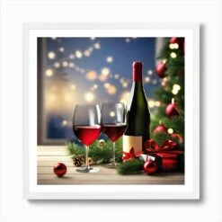 Christmas Wine Art Print 11 Christmas Wine Art Print -Xmas Gifts Hub m2Fgen2Fart print square framed white2F97b1fc6d 6bf3 48b7 9fd1 8ab4f296c584