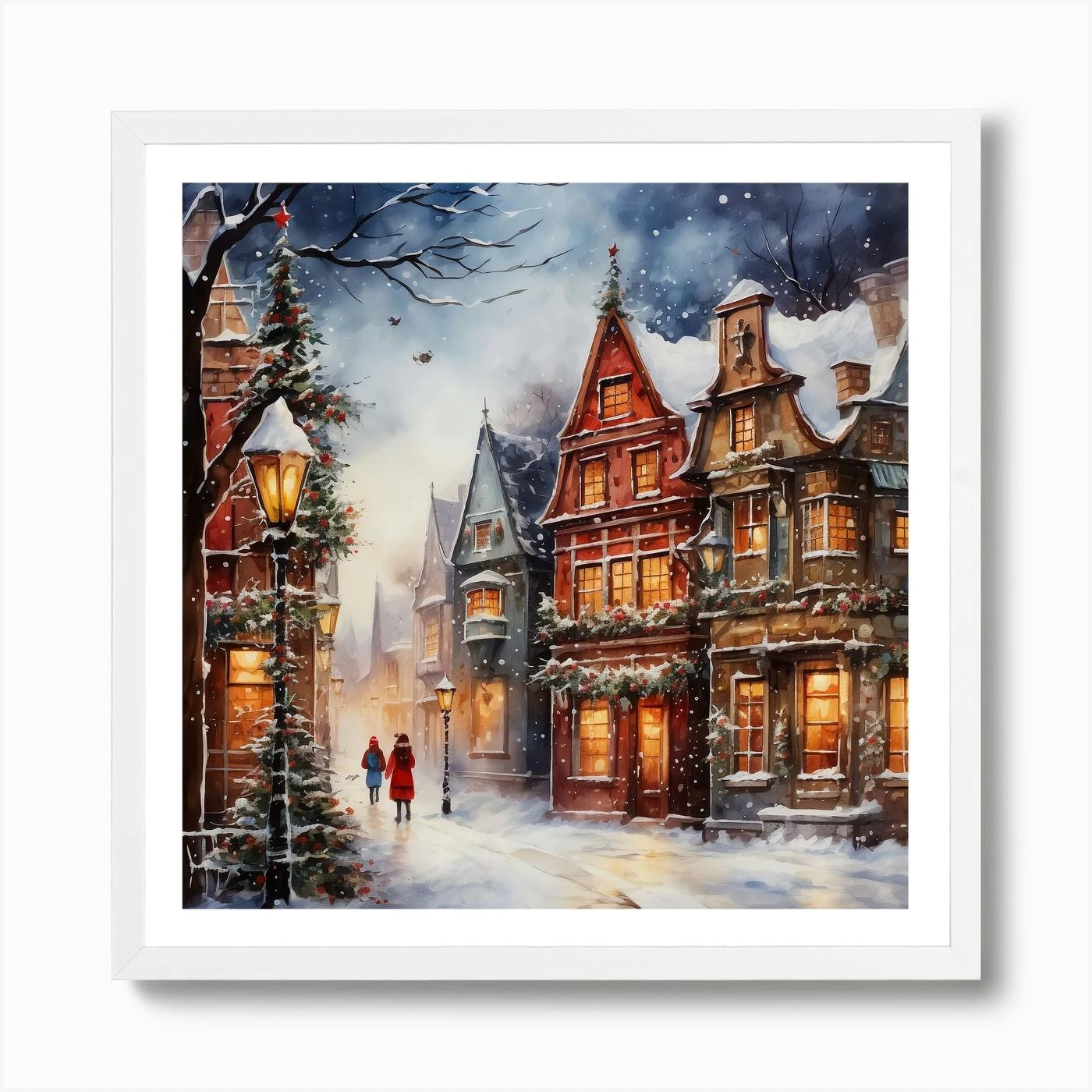 Christmas Village 1 Art Print 6 Christmas Village 1 Art Print - Image 4