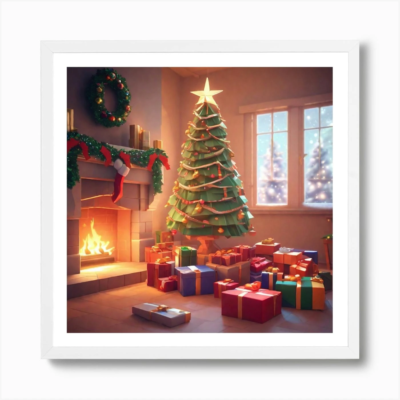 Christmas Tree 48 Art Print 6 Christmas Tree 48 Art Print - Image 4