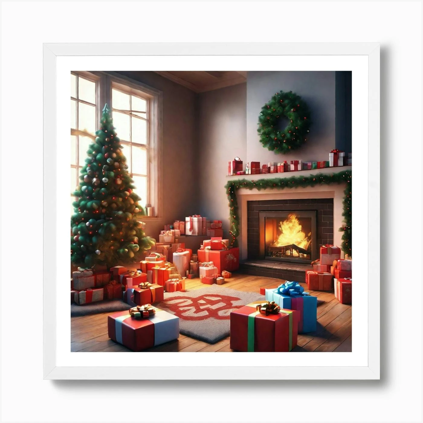 Christmas Tree In The Living Room 54 Art Print 6 Christmas Tree In The Living Room 54 Art Print - Image 4