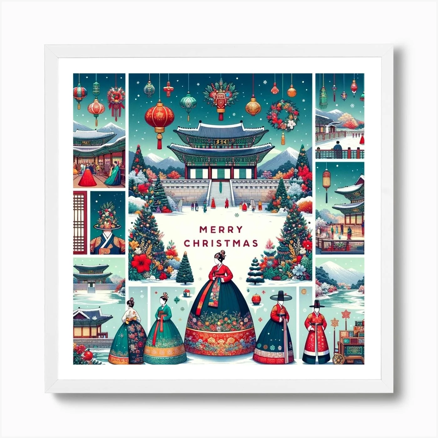 Korean Christmas Set Art Print 6 Korean Christmas Set Art Print - Image 4