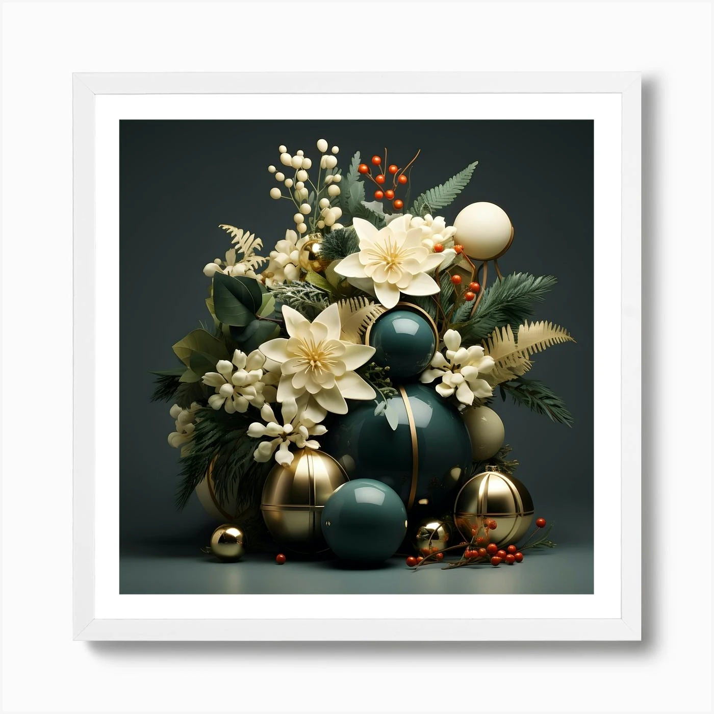 Christmas Arrangement 2 Art Print 6 Christmas Arrangement 2 Art Print - Image 4