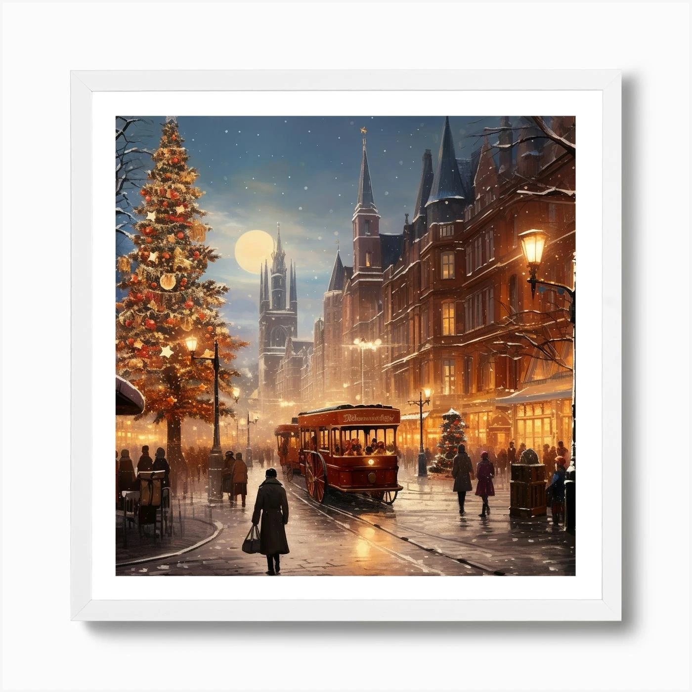 Christmas Eve In The City Art Print 6 Christmas Eve In The City Art Print - Image 4
