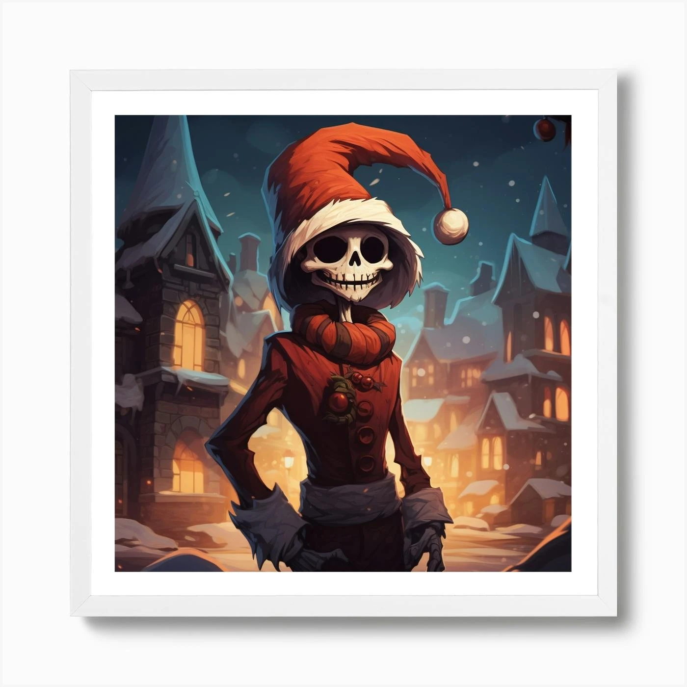 Merry Christmas! Christmas Skeleton 7 Art Print 6 Merry Christmas! Christmas Skeleton 7 Art Print - Image 4