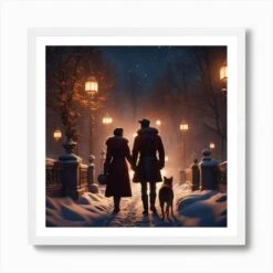 Christmas Carol Art Print -Xmas Gifts Hub m2Fgen2Fart print square framed white2Ff204a746 7c5e 46b0 a0d1 7bdf362dd8d9