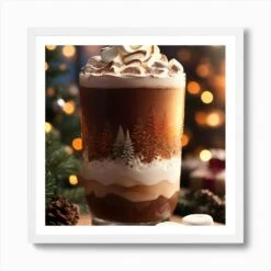 Christmas Latte Art Print -Xmas Gifts Hub m2Fgen2Fart print square framed white2Ffb0cc50d e5e2 4ce7 abfa 1424a812b085