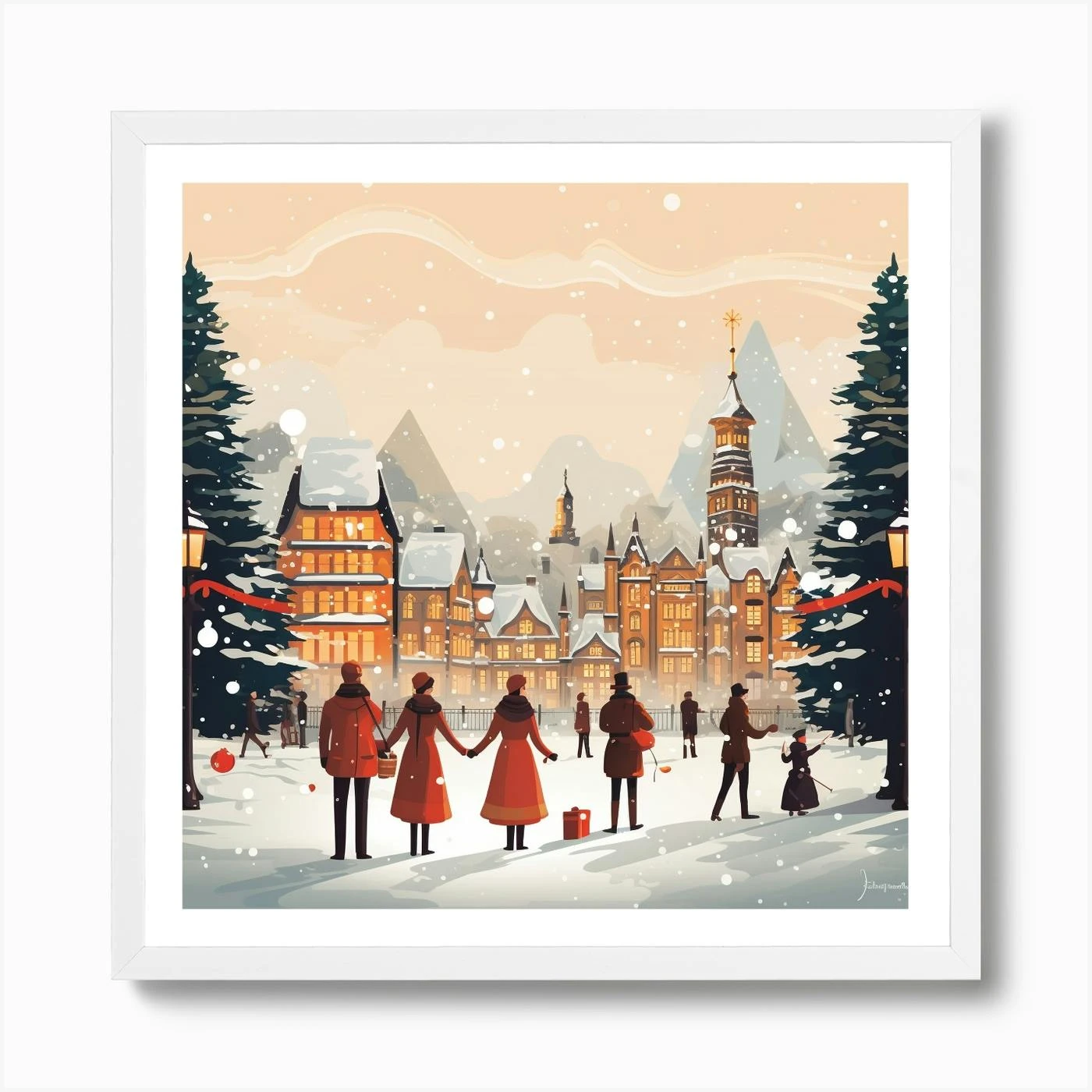 Christmas In Switzerland Art Print 6 Christmas In Switzerland Art Print - Image 4