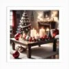 Christmas Decorations On Table In Living Room Mysterious (2) Art Print -Xmas Gifts Hub m2Fgen2Fart print square p12F03ce3dd7 a61e 4daf 942a b4a088817058
