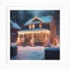 Christmas House 95 Art Print -Xmas Gifts Hub m2Fgen2Fart print square p12F0401eaa9 3a69 4b72 8239 0e06f3b54850