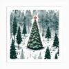 Christmas Tree In The Forest 97 Art Print -Xmas Gifts Hub m2Fgen2Fart print square p12F049a14ea f1c3 4218 b950 22dfd7564cb3