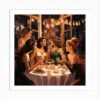 Christmas Party Scene With Gorgeous Women 2 Art Print