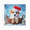 Christmas Puppy Art Print -Xmas Gifts Hub m2Fgen2Fart print square p12F0baa08f6 dc0e 4902 ab56 5c3e7295ad28